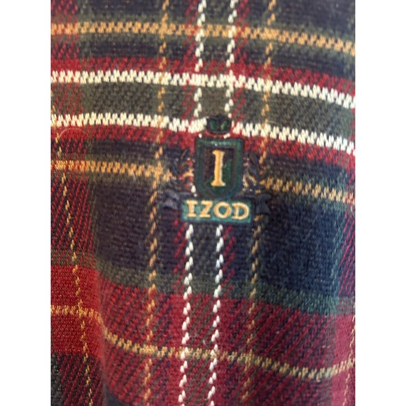 Izod Long Sleeved Flannel Polo - Size L - New with Tags - Picture 7 of 7